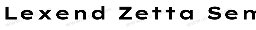 Lexend Zetta SemiBol字体转换